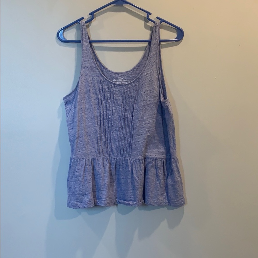 Vineyard Vines Heather Peplum top